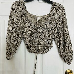 Crop Top - Cheetah Print